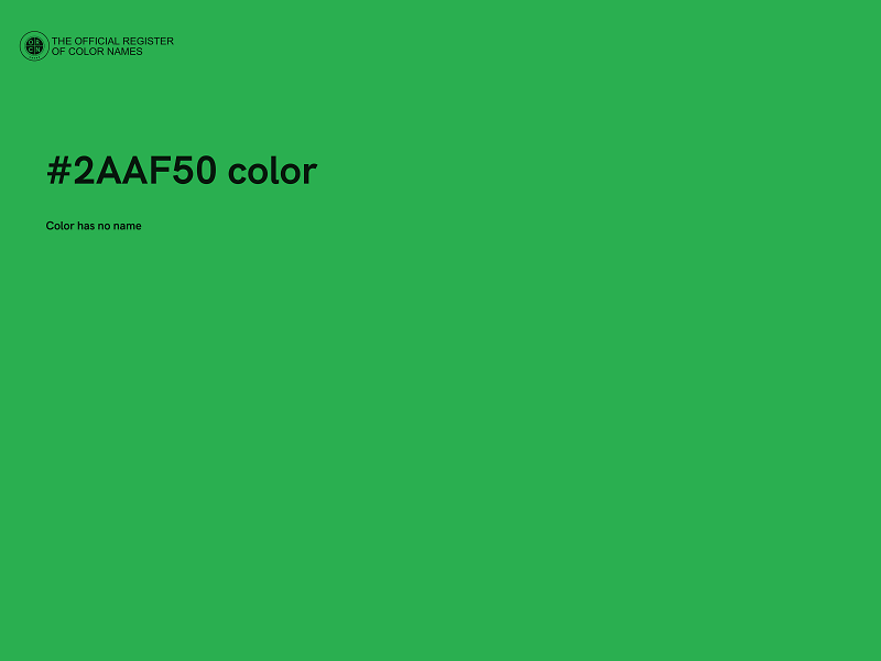 #2AAF50 color image