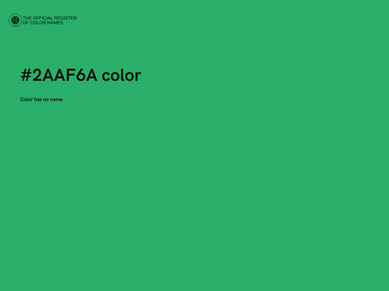 #2AAF6A color image