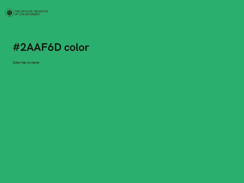 #2AAF6D color image