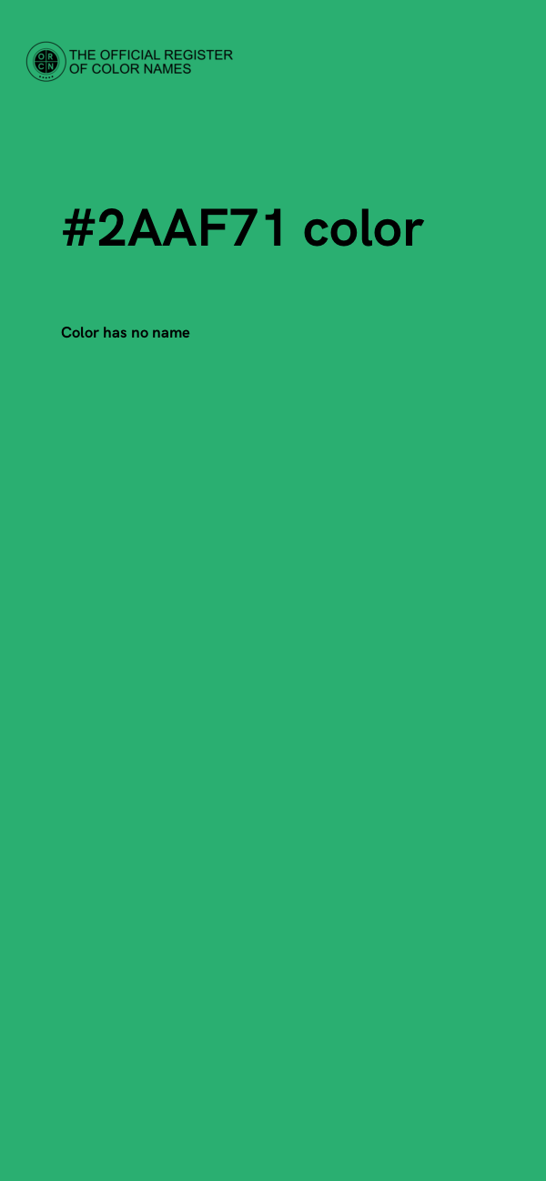 #2AAF71 color image