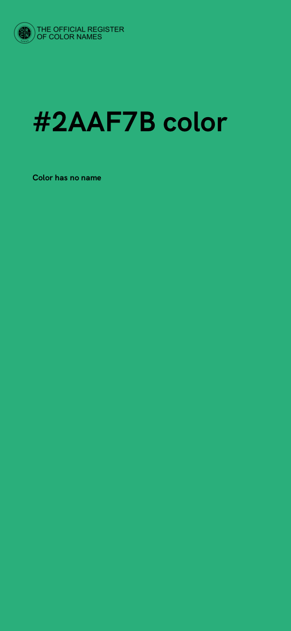 #2AAF7B color image
