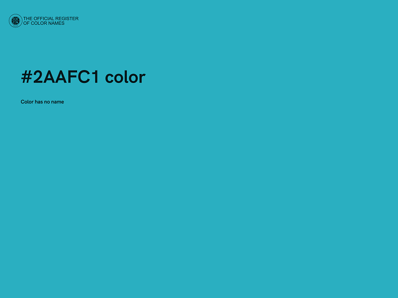 #2AAFC1 color image