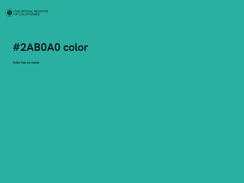 #2AB0A0 color image