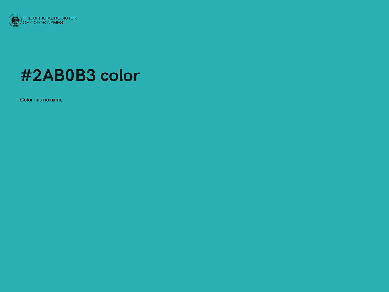 #2AB0B3 color image