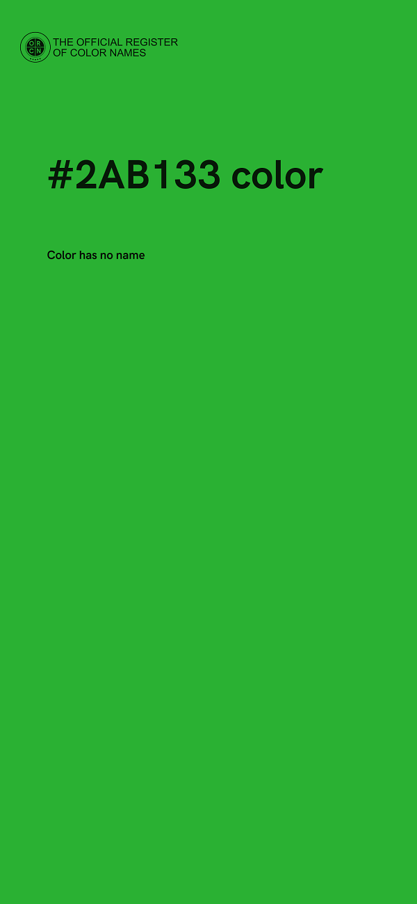 #2AB133 color image