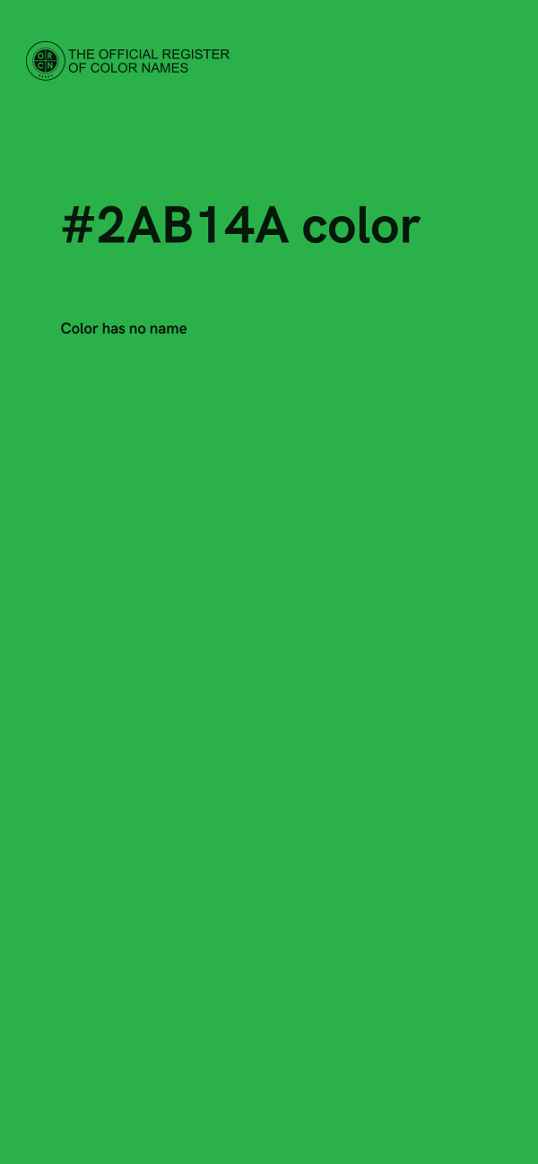 #2AB14A color image