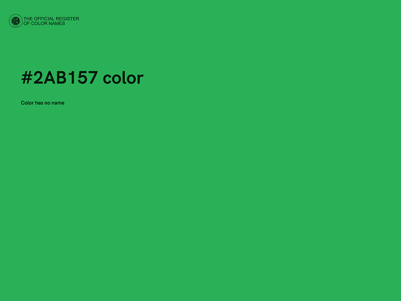 #2AB157 color image