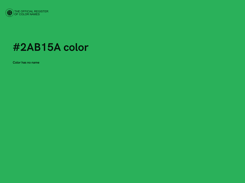 #2AB15A color image