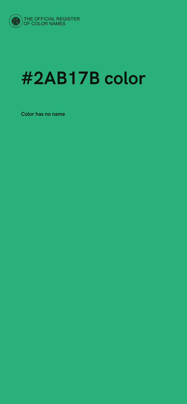 #2AB17B color image