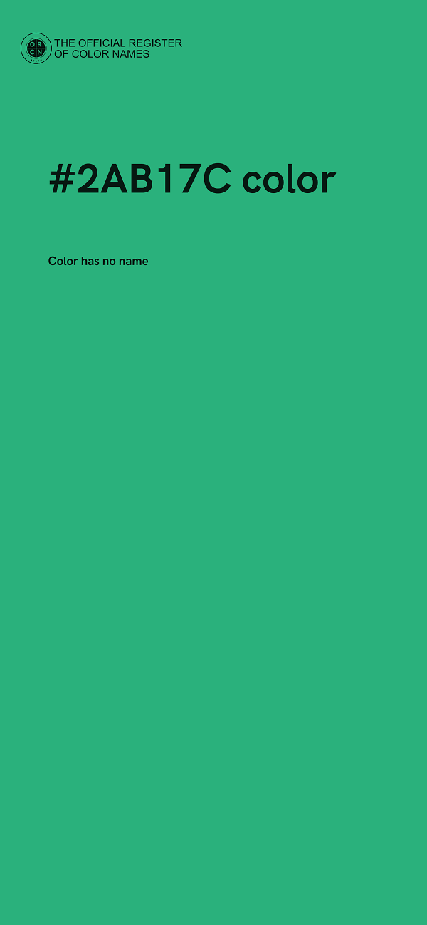#2AB17C color image