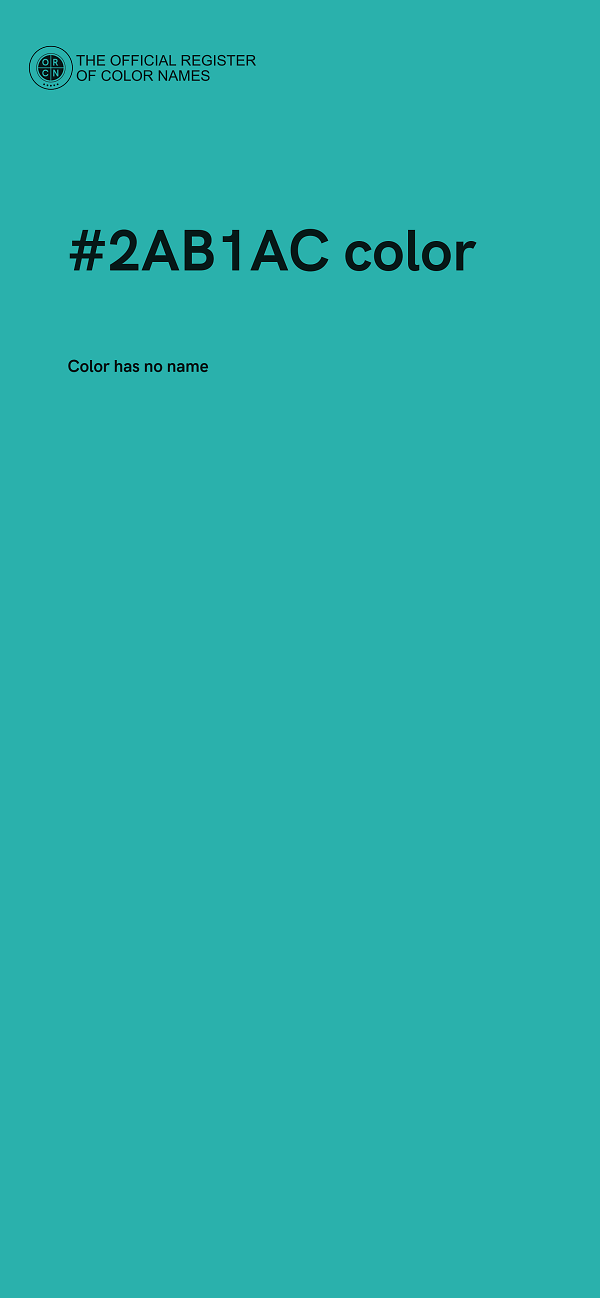 #2AB1AC color image