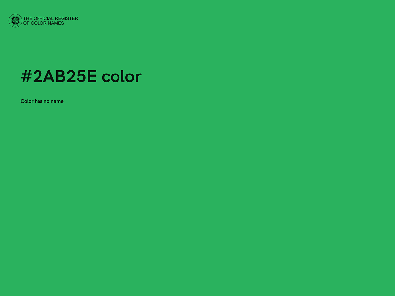 #2AB25E color image