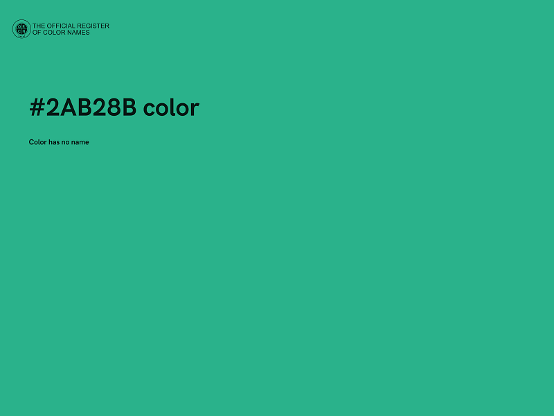 #2AB28B color image