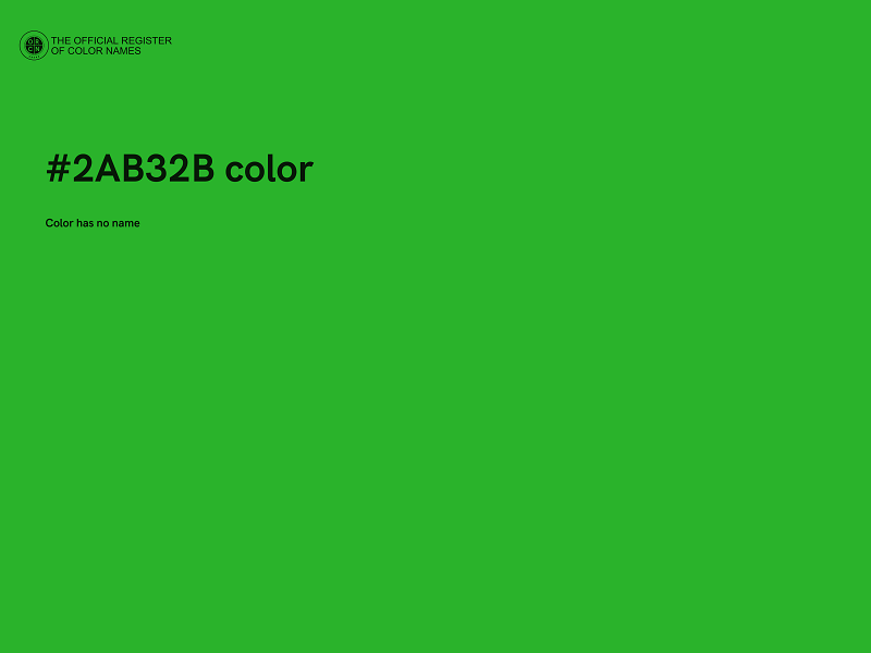 #2AB32B color image