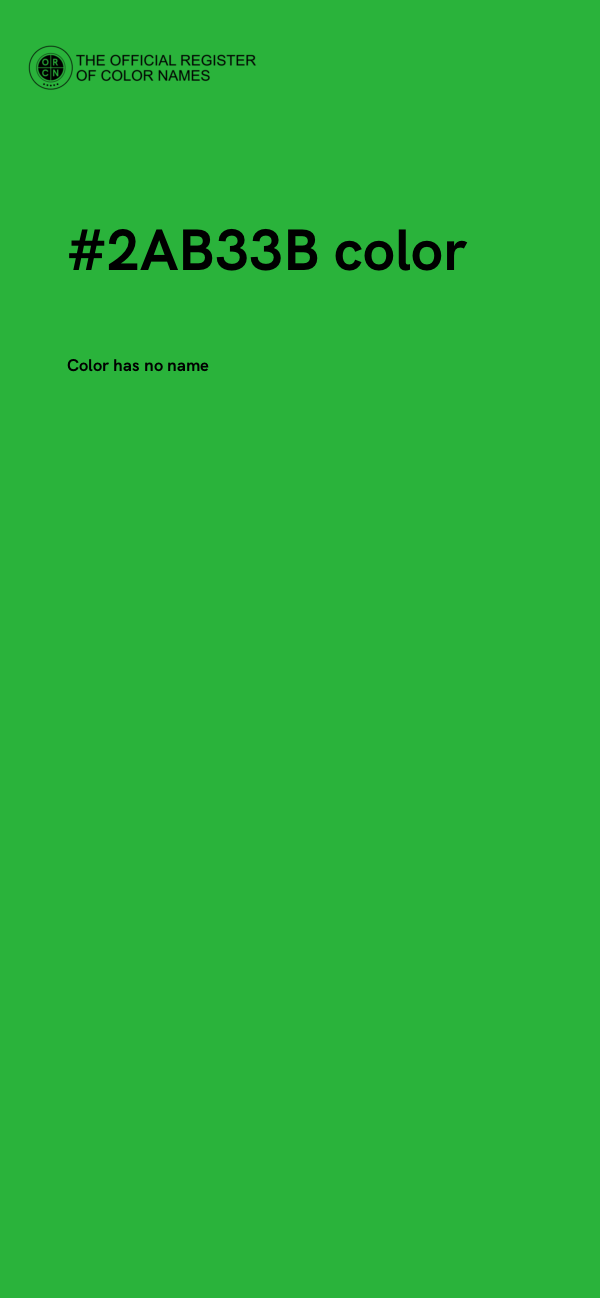 #2AB33B color image