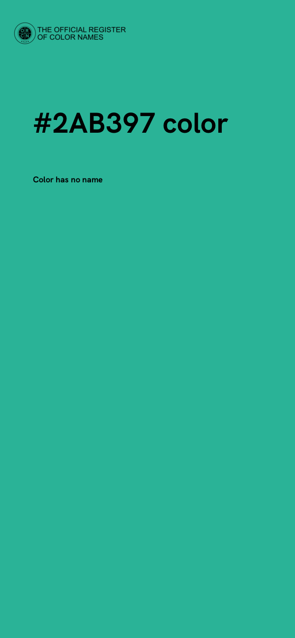 #2AB397 color image
