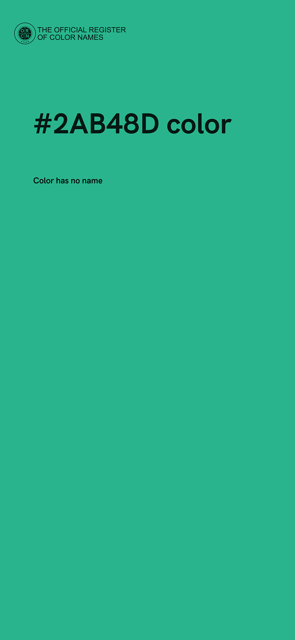 #2AB48D color image