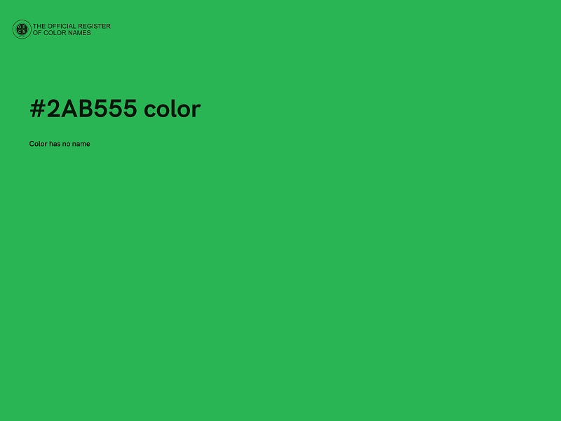 #2AB555 color image