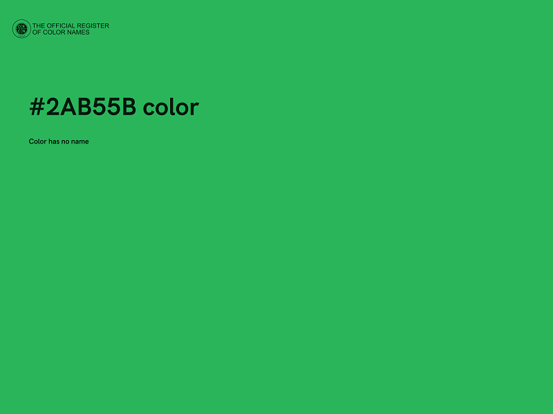 #2AB55B color image