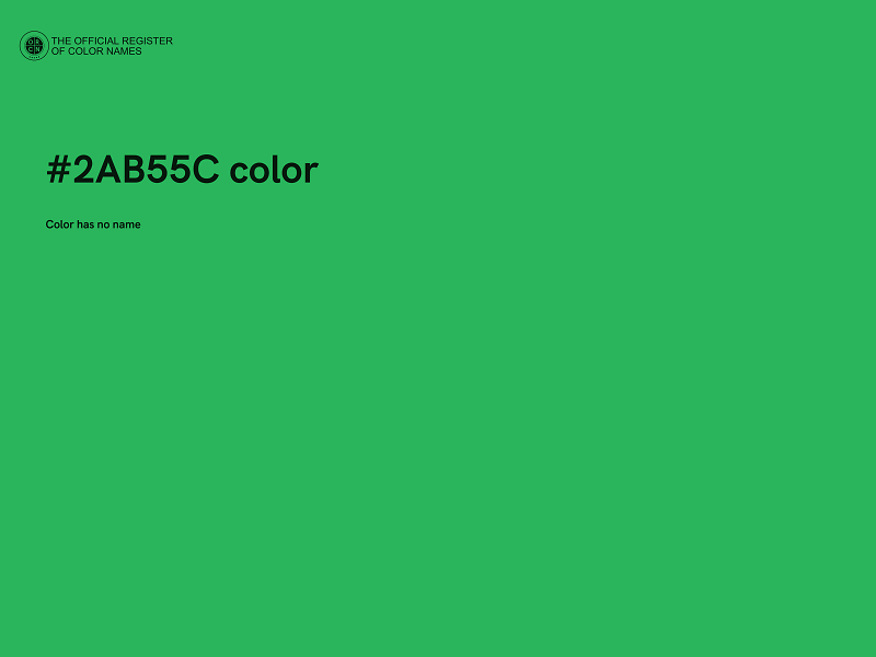 #2AB55C color image