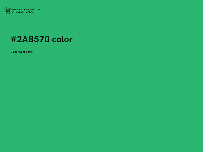#2AB570 color image