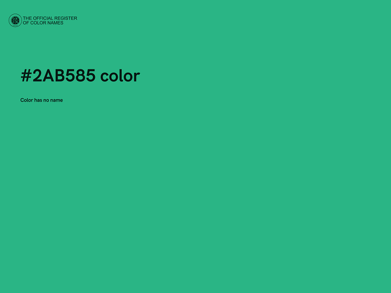 #2AB585 color image