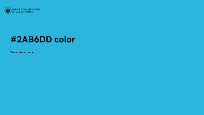 #2AB6DD color image