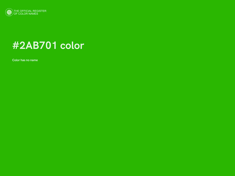 #2AB701 color image