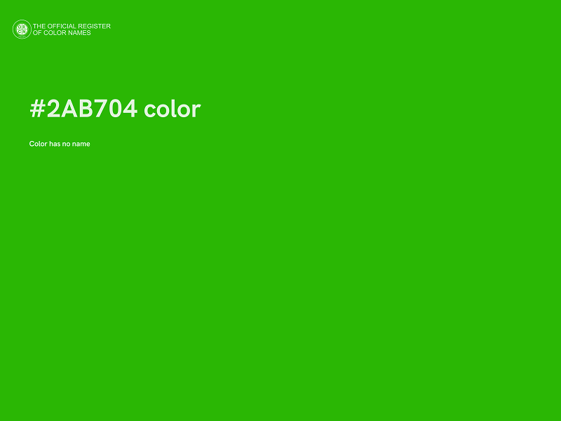 #2AB704 color image