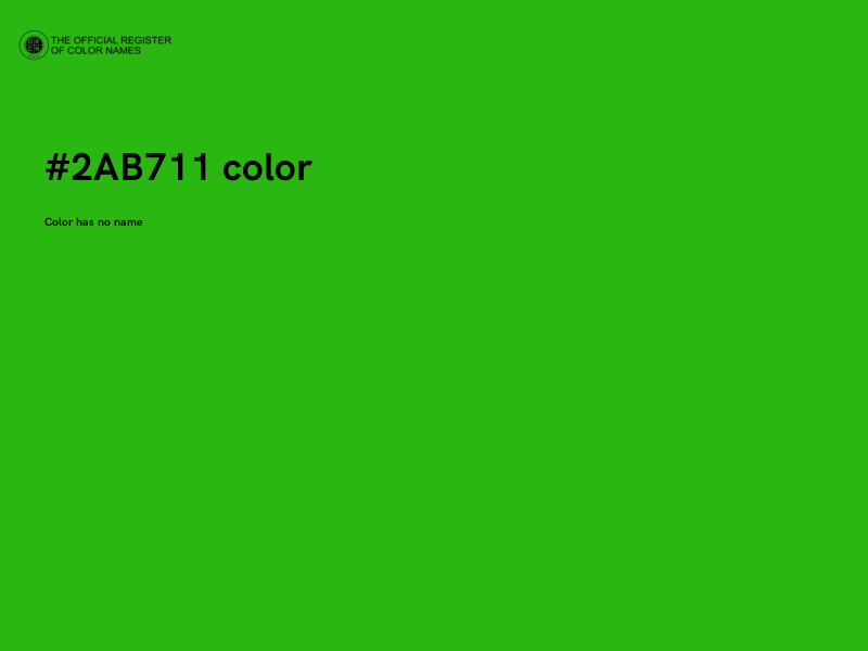 #2AB711 color image