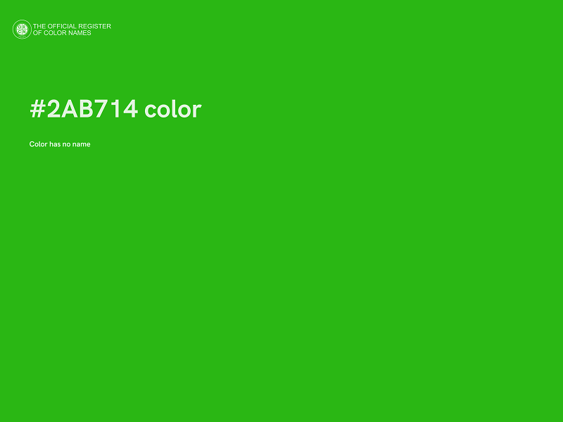 #2AB714 color image