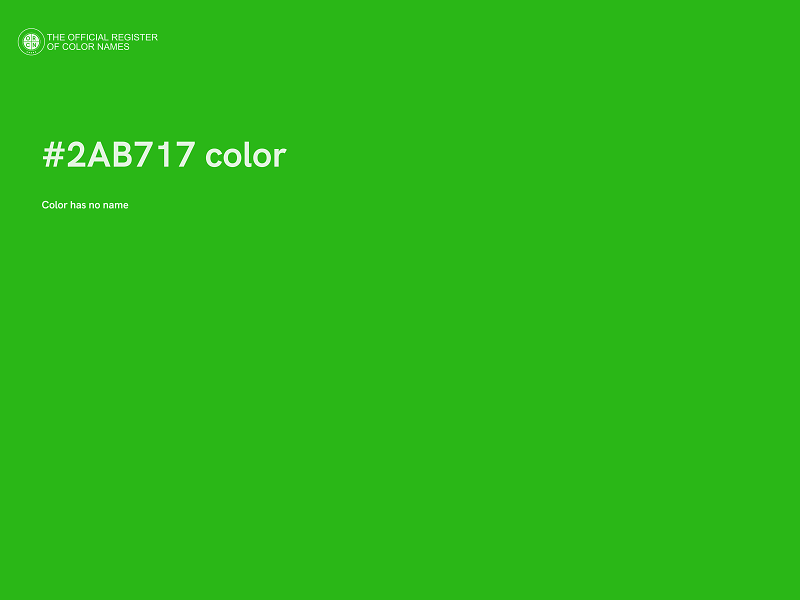 #2AB717 color image