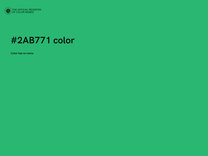 #2AB771 color image