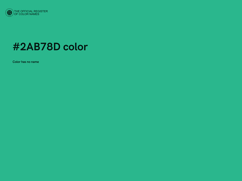 #2AB78D color image