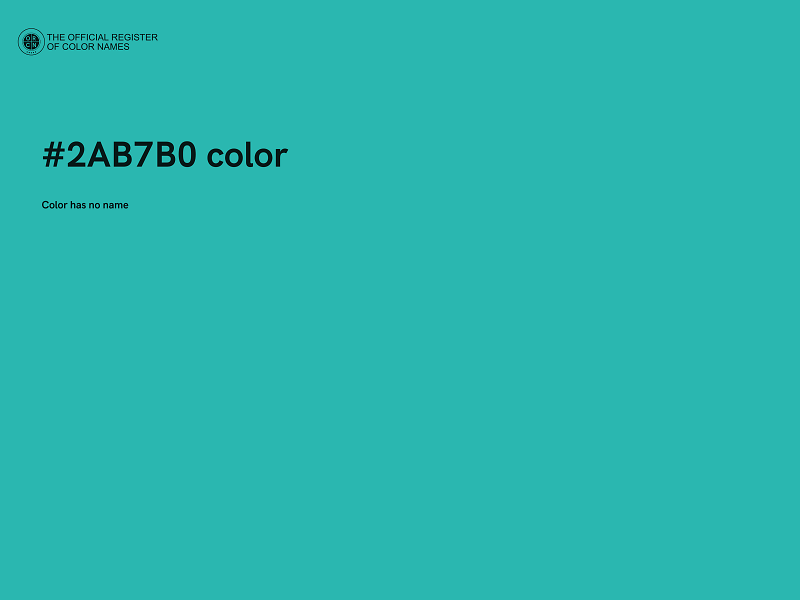 #2AB7B0 color image