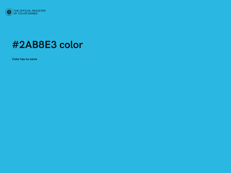 #2AB8E3 color image