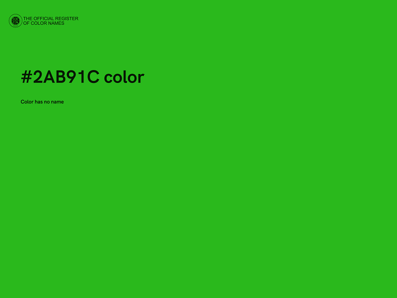 #2AB91C color image
