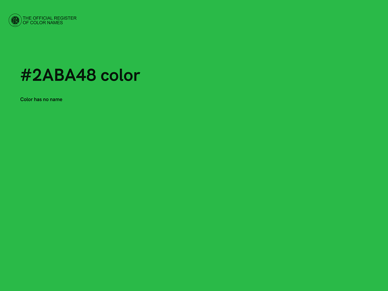 #2ABA48 color image