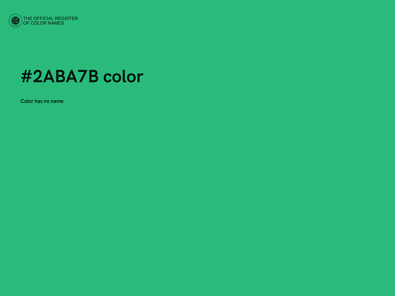 #2ABA7B color image