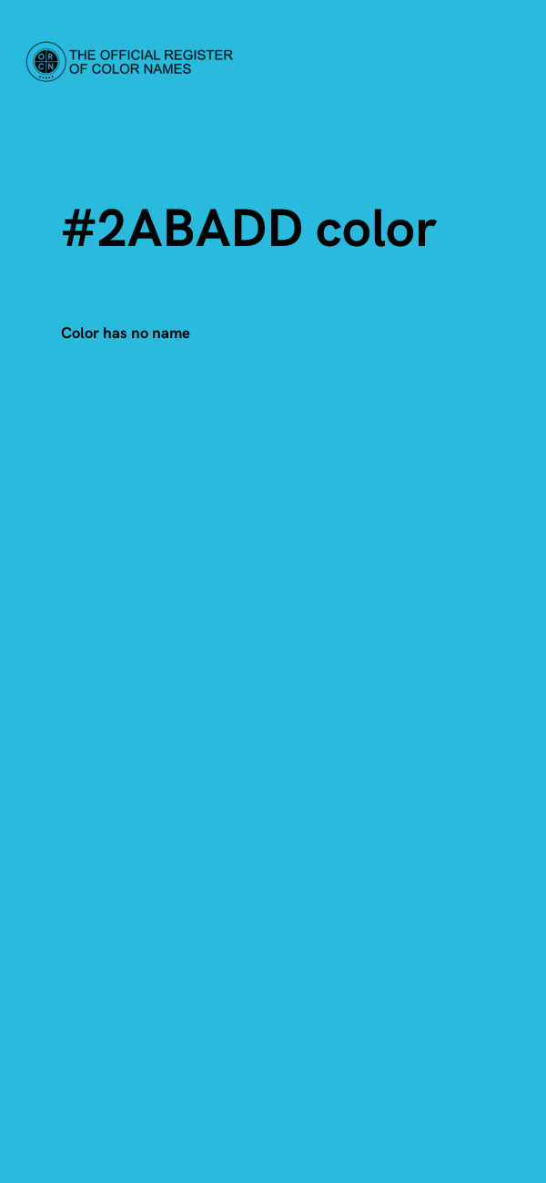 #2ABADD color image