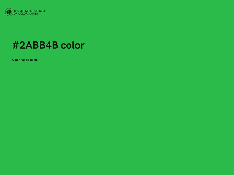 #2ABB4B color image