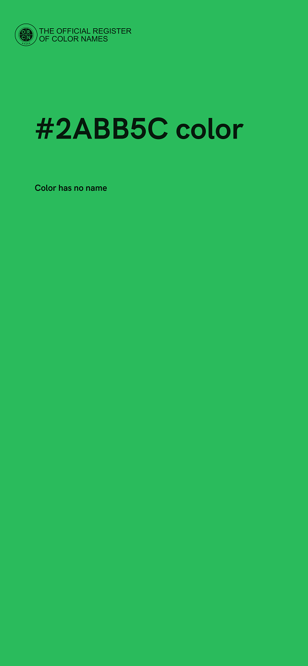 #2ABB5C color image