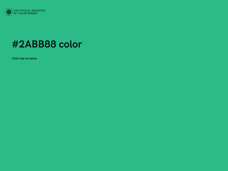 #2ABB88 color image