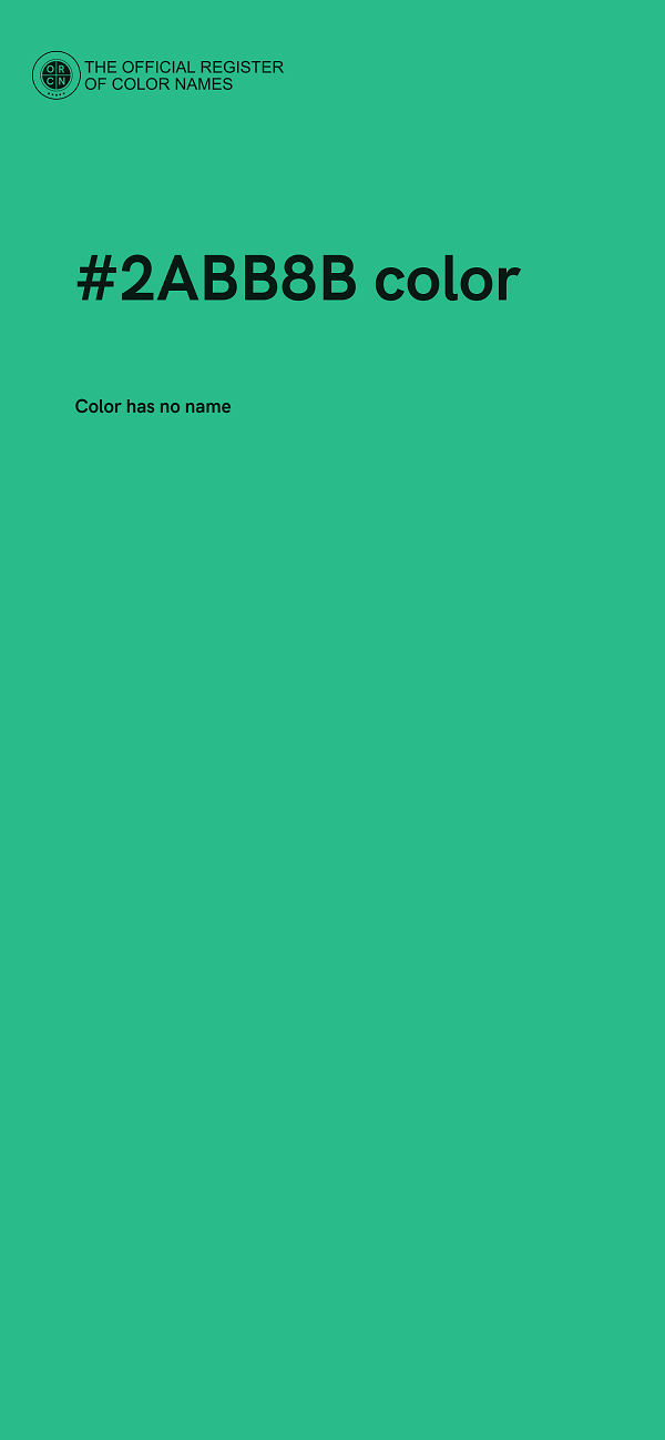 #2ABB8B color image