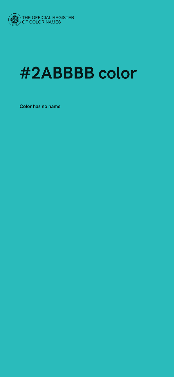 #2ABBBB color image