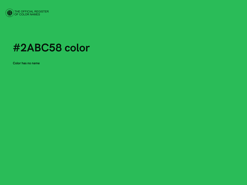 #2ABC58 color image