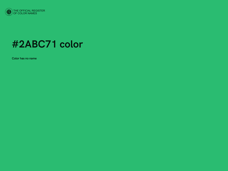 #2ABC71 color image