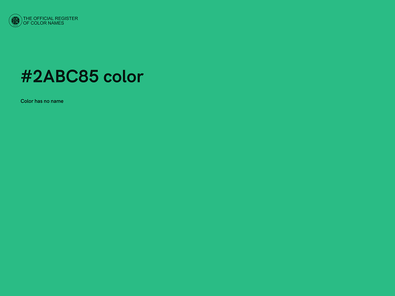 #2ABC85 color image