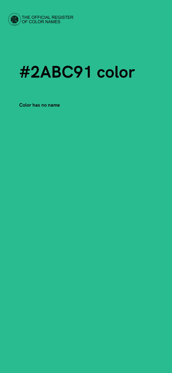 #2ABC91 color image