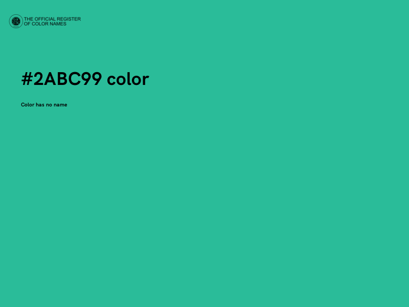 #2ABC99 color image